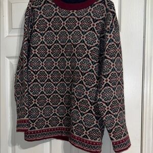 Esprit Multicolor Patterned Crew Neck Sweater